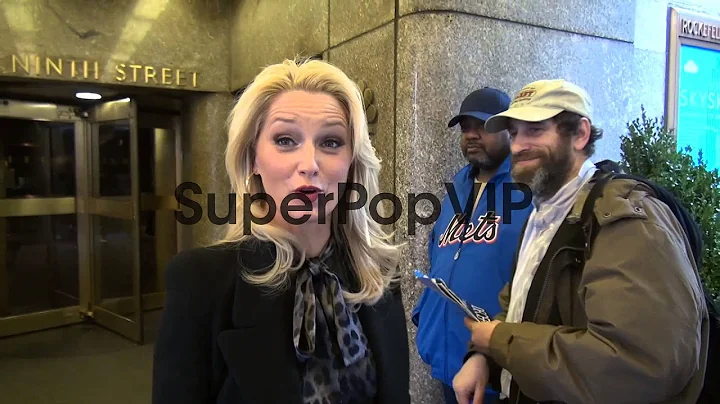 Katherine LaNasa  walking to her car outside NBC Studios ...