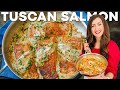 Easy Tuscan Salmon Recipe - 30 Minute Salmon Dinner!