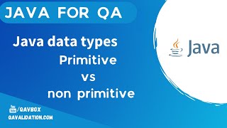 Java DataTypes - primitive and non primitive Wealth