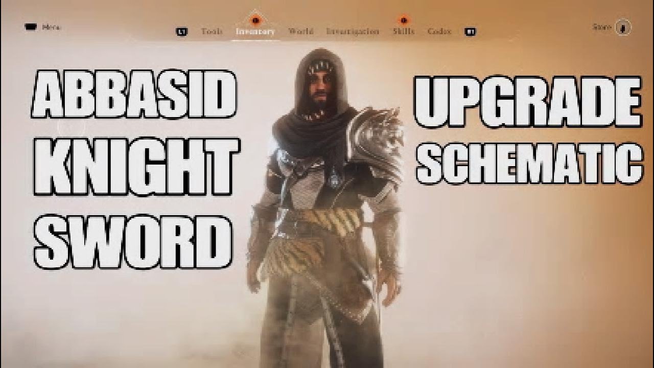 Assassin's Creed Mirage Abbasid Knight Sword Upgrade Schematic YouTube