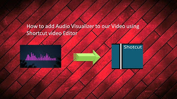 how to add audio visualizer to our video using shortcut Video Editor