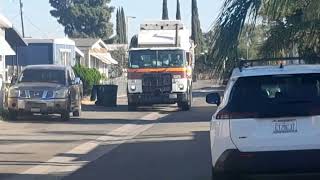 Burrtec Autocar WX Amrep Octo ASL 1375 on Yard Waste 