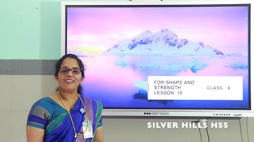 SILVER HILLS HSS | Std VI | Basic Science | FOR SHAPE & STRENGTH | Ms Reena K