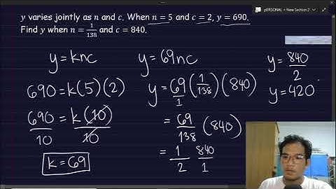 Solving Combined and Joint Variation Problems | Grade 9 Mathematics