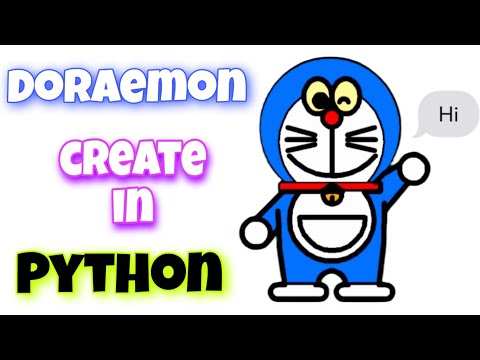 Draw a Doraemon status using by Python 'Turtle' 😜😜#coding #reelsviral #facts  #python @YouTube