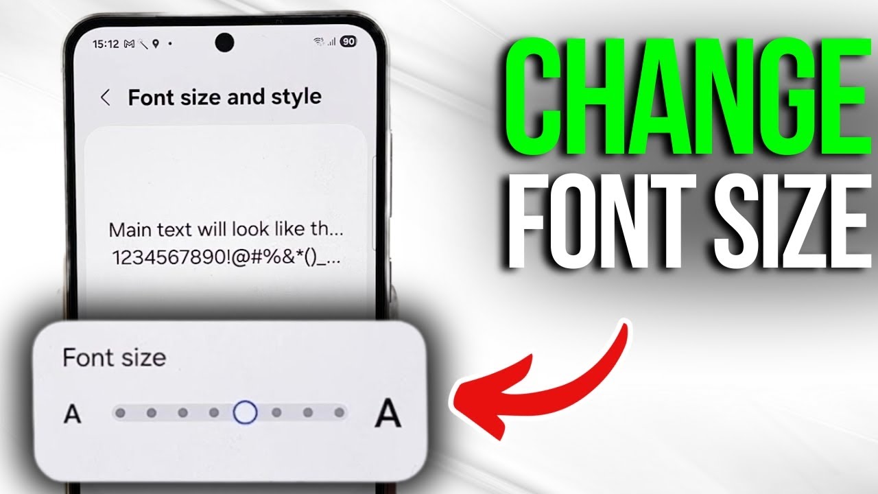 How to Change Font Size on Your Samsung Galaxy A56 - Easy Guide - YouTube