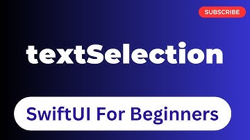 textSelection | SwiftUI | Episode 32