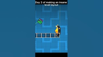 Day 2 of making an insane level layout #minecraft #gaming #geometrydash #roblox #games #memy #gd