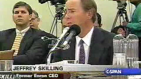 Enron's Skilling Answers Markey at Hearing; Eyes R...