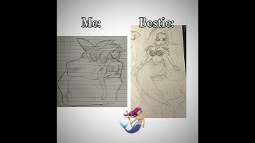 Draw challenge w/ my bestie(@Gracie_val13 )😍😍 #art #artchallenge #drawchallenge