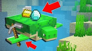 I Found an ACTUAL Pet MINING TURTLE in Minecraft