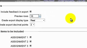 Moodle (WebAccess) Tutorial - How to export grades as an excel spreadsheet