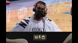 LaMarcus Aldridge Talks To Chris Webber After His Nets Debut | NBA On TNT LaMarcus Aldridge Talks To Chris Webber After His Nets Debut | NBA On TNT