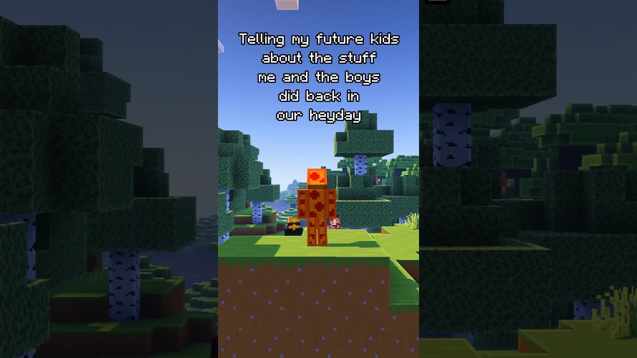 Telling my kids about my heyday #minecraft #nostalgia