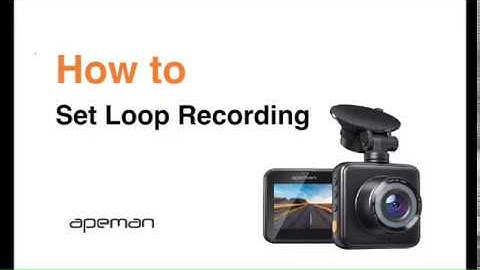 How to Set Loop Recording