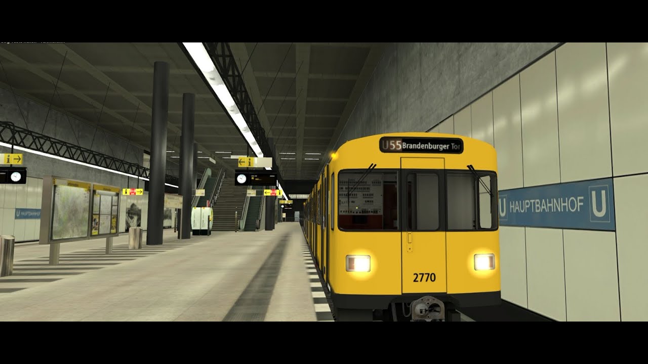 [TS2009] U-bahn Sim Berlin. U55 Von Hauptbahnhof - Brandenburger Tor ...