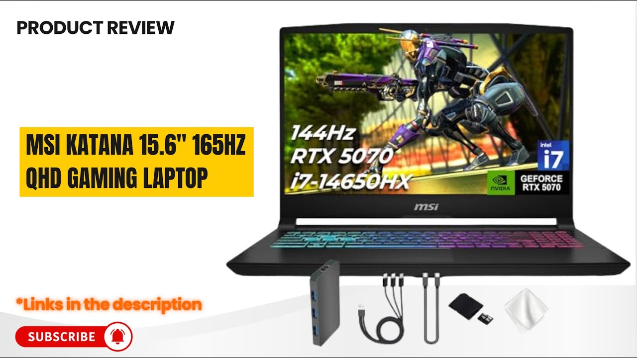 MSI Katana 15 Gaming Laptop Review | RTX 5070 + i7-14650HX | 165Hz 