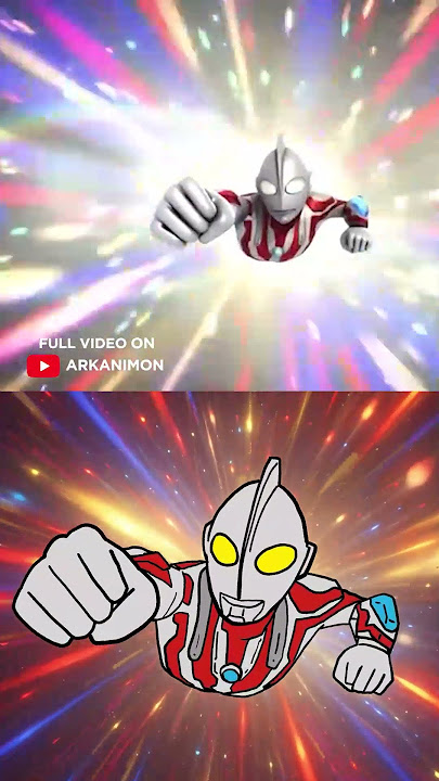 Ultraman Ribut Terasawa Original Animated vs Fan Animated  #tokusatsu #ultramantransformation