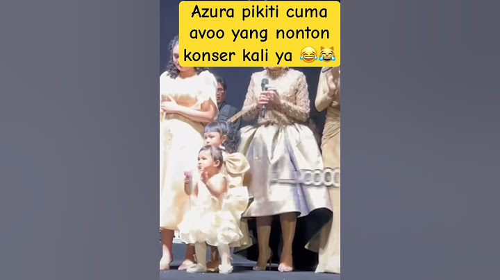 di tengah panggung azura teriak AVOOOO 😹#ameena #attahalilintar #azura #krisdayanti
