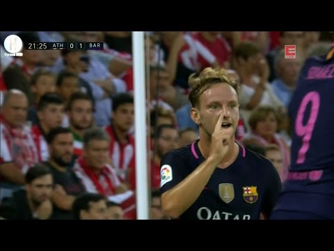 اهداف مبارة أتلتيك بيلباو و برشلونة 0 1 الدوري الإسباني 28 8 2016
