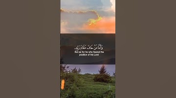 وأما من خاف مقام ربه ونهى النفس عن الهوى | سورة النازعات | القارئ إسلام صبحي
