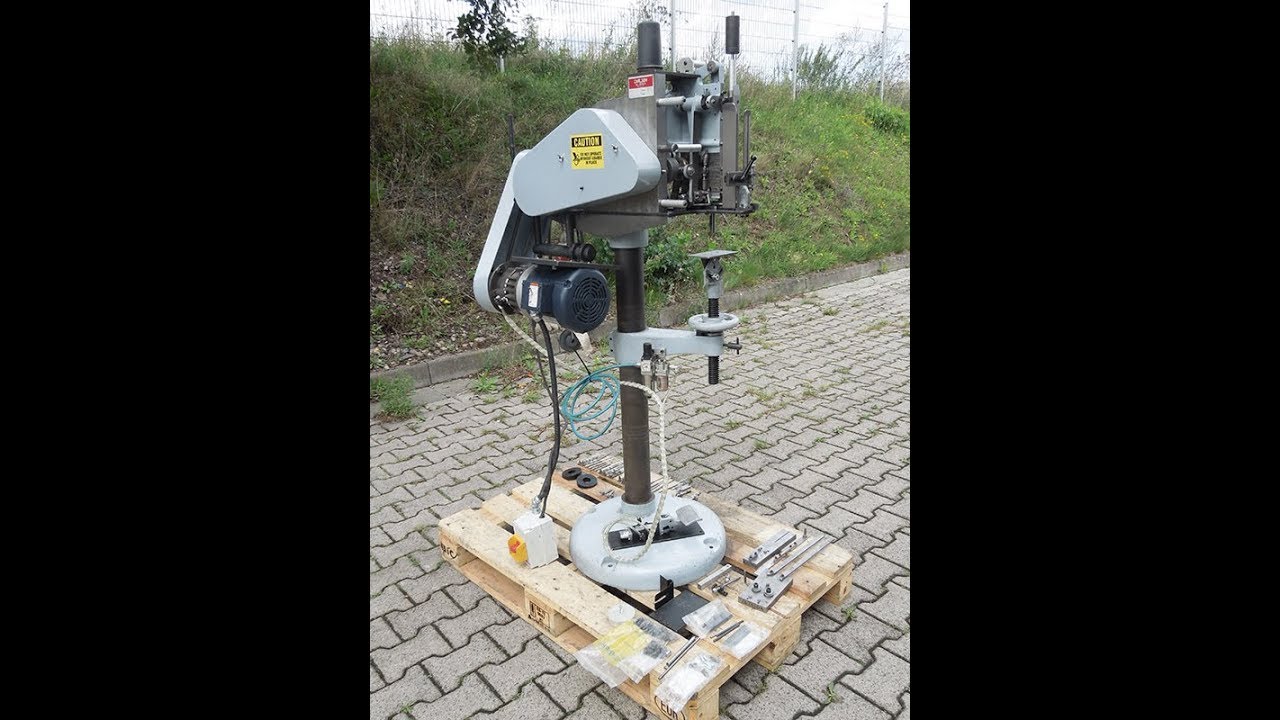 Carlson Brush Filling Machine / Bürstenstopfmaschine YouTube