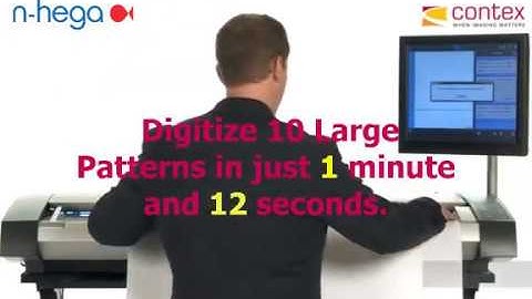 Digitize 10 Large Pattern in 1 minute and 12 seconds with the NScan Pattern Digitizing System.