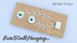 Jute Wall Hanging | Wall Hanging home decor | How to make wall hanging with jute and cotton buds by LifeStyle Designs 1,684 views 2 months ago 8 minutes, 50 seconds