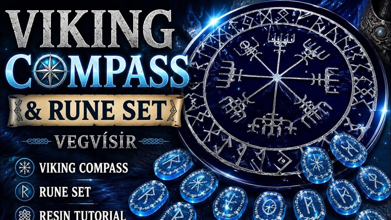 Secrets of Runes: Viking Compass Resin Art (Craft Resin) - YouTube