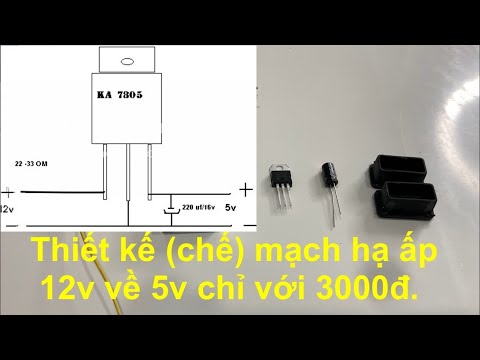 Video Chế mạch hạ áp từ 12v xuống 5v (12v về 5v) chi phí... - youtube