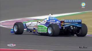 Norberto Fontana maneja el Fórmula 1 Benetton Renault B196 Autódromo de Termas de Río Hondo 2018