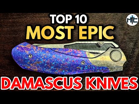 The TOP 10 MOST EPIC High End Damascus Knives In My Collection!