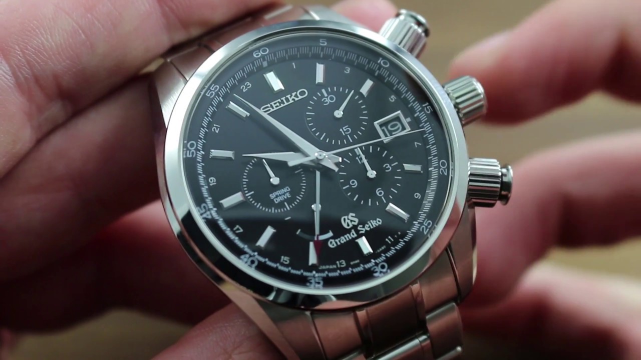 Grand Seiko SBGC003 Chronograph Dual Time Spring Drive Showcase Review -  YouTube