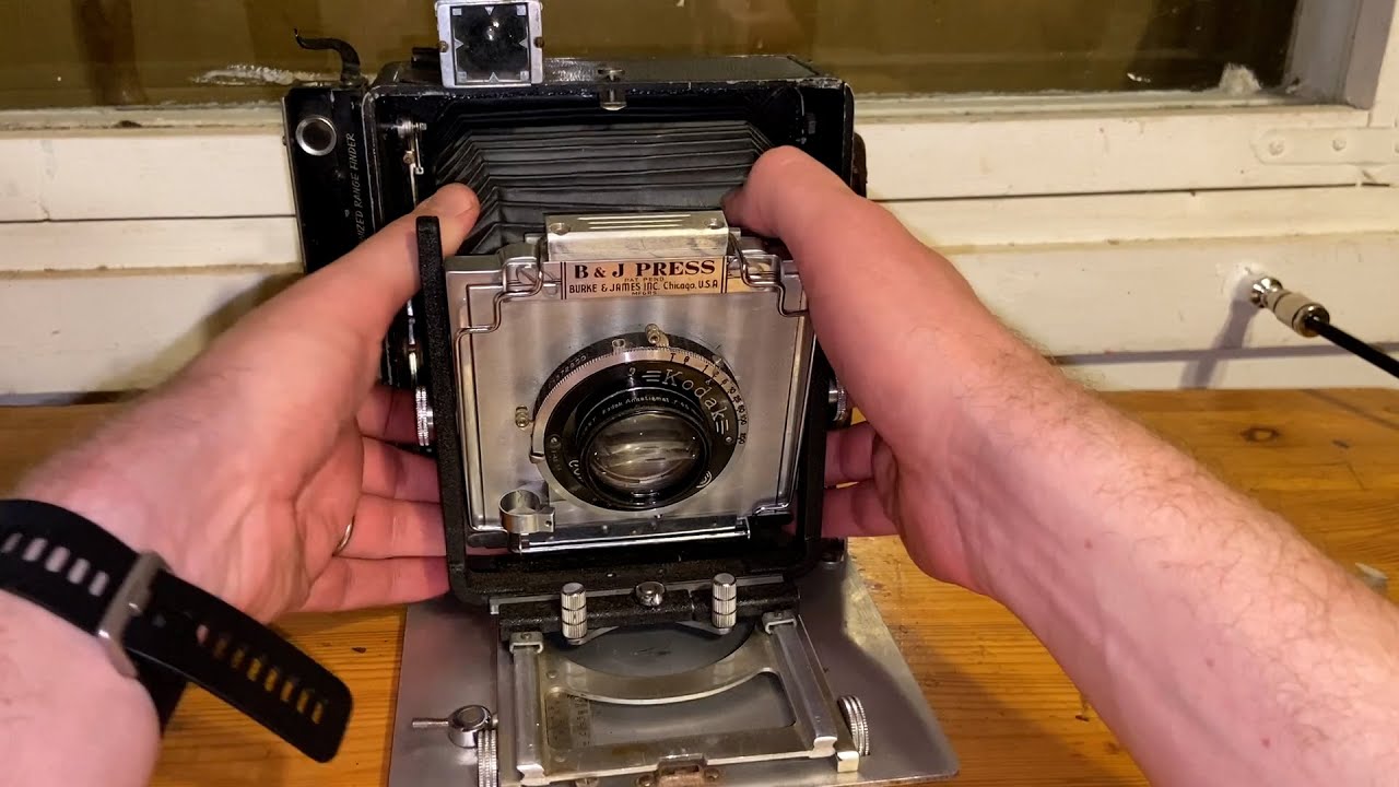 Old Camera Review: Burke & James Press Camera - YouTube