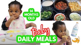 BABY/TODDLER MEAL IDEAS | WHAT MY BABY EATS IN A DAY| 14 MONTHS OLD