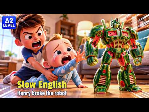 Henry Destroyed Tom’s Toy... Then Dad Built Something Incredible! 😲 | Easy English Listening (A2)