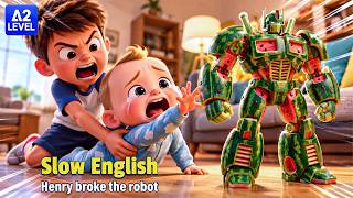 Henry Destroyed Tom’s Toy... Then Dad Built Something Incredible! 😲 | Easy English Listening (A2) screenshot 1