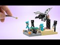 Making minecraft ender dragon miniature  clay asmr