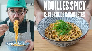 Des nouilles prêtes en 15 minutes top chrono (nouilles épicées & beurre de cacahuète)