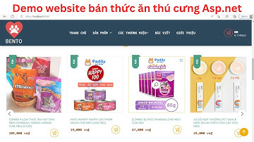 Demo website quản lý shop bán thức ăn cho thú cưng dùng Asp.net MVC sql