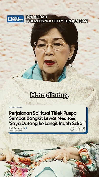 Perjalanan spiritual Titiek Puspa🥺❤️❤️