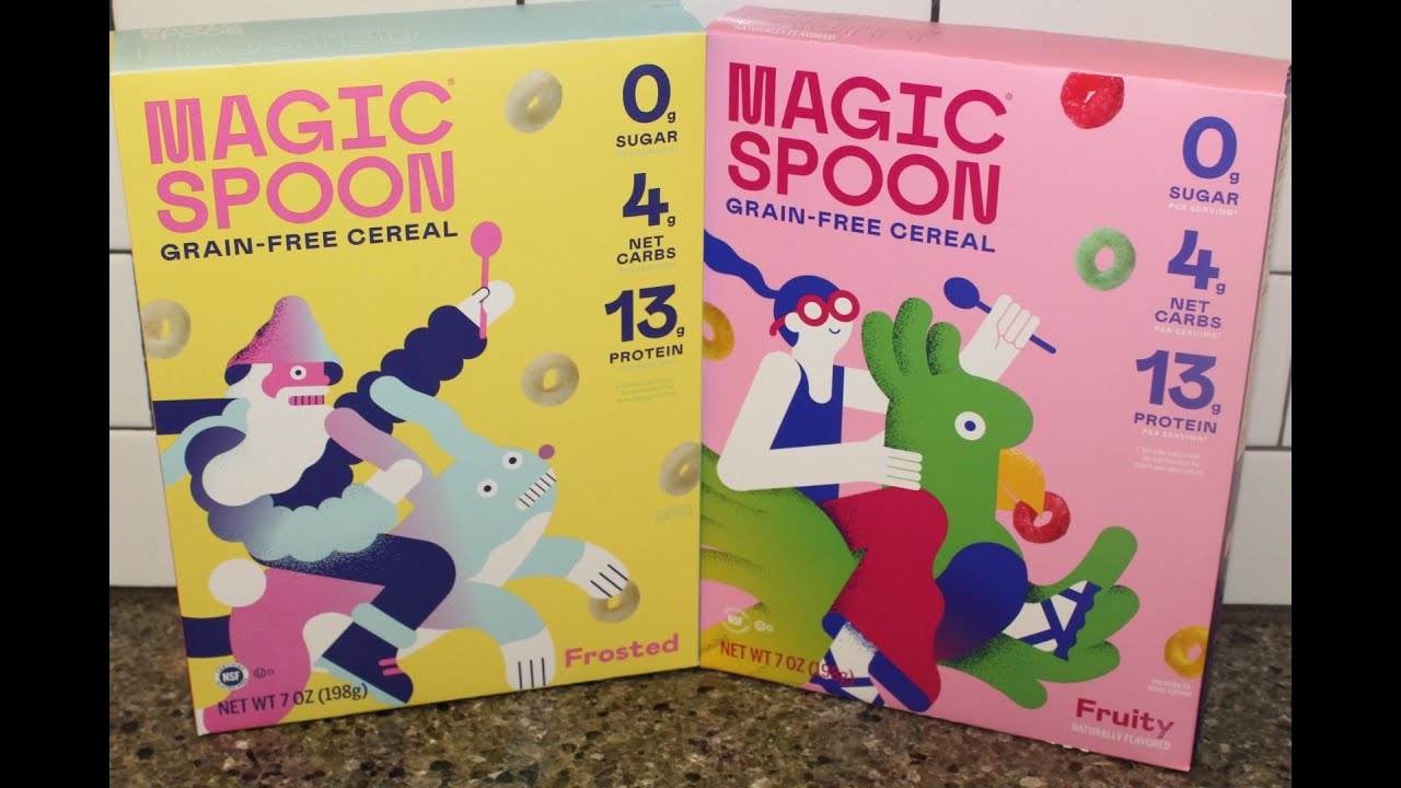Magic Spoon Grain Free Cereal Frosted & Fruity Review YouTube