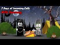 7 days of incoming calls with samsung galaxy cartoon animation