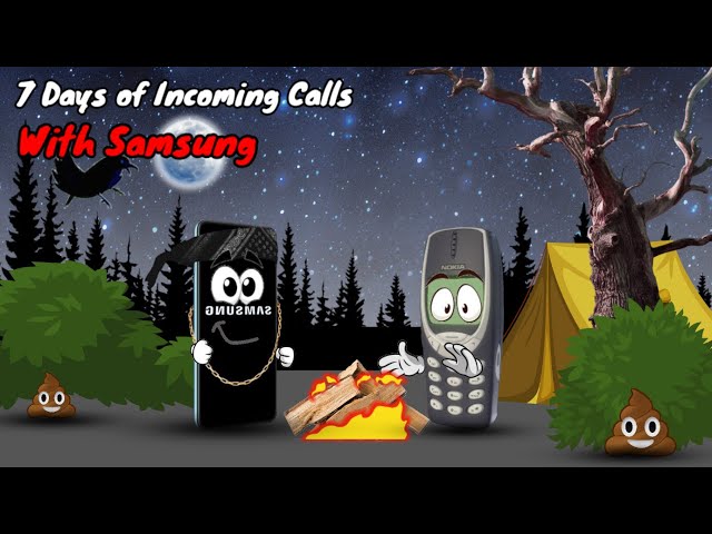 7 Days of Incoming Calls with Samsung Galaxy. Cartoon Animation class=