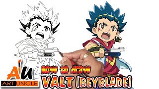 How to draw Valt from Beyblade step by step | Beyblade Burst (Art Tutorial)