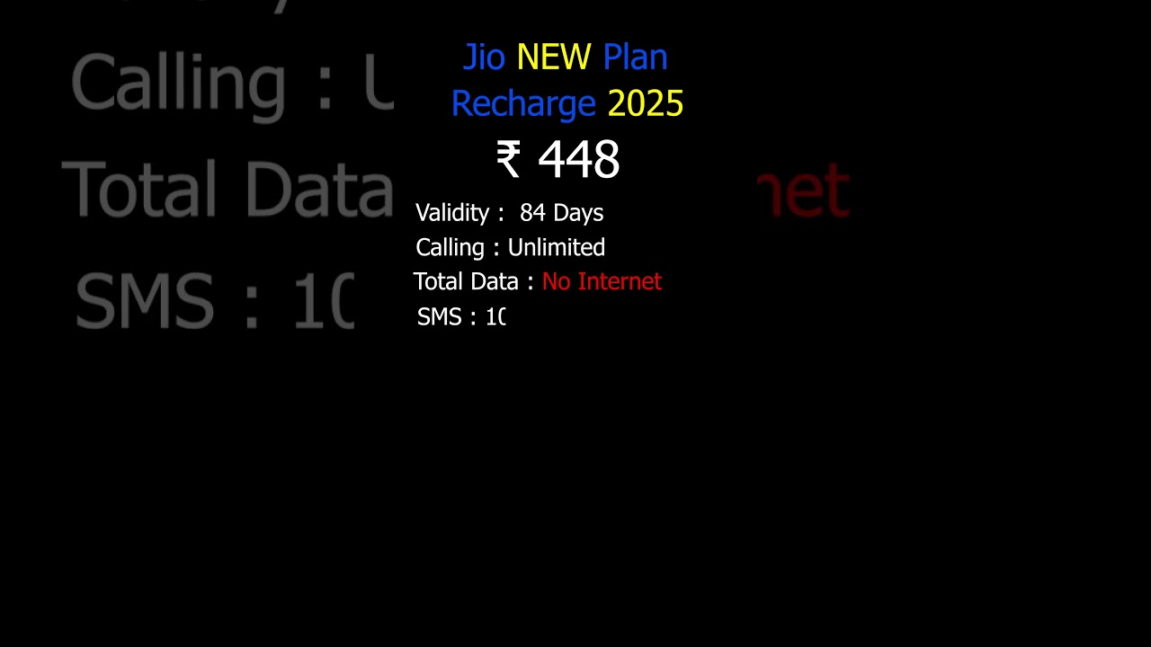 Jio 448 Plan details