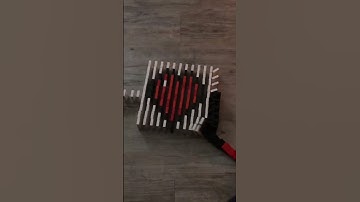 Heart in domino #shorts #domino #satisfying