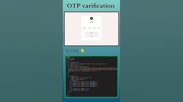 Create A Stunning OTP VeriFiCaTion || Using HTML & CsS #coding #html #trending #memes