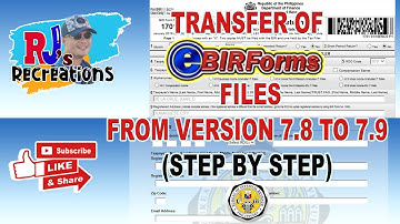 How to transfer eBIRForms files from version 7.8 to 7.9 (Step by Step)