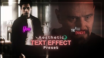 +3 Aesthetic Text Effects on Alight Motion (+preset)